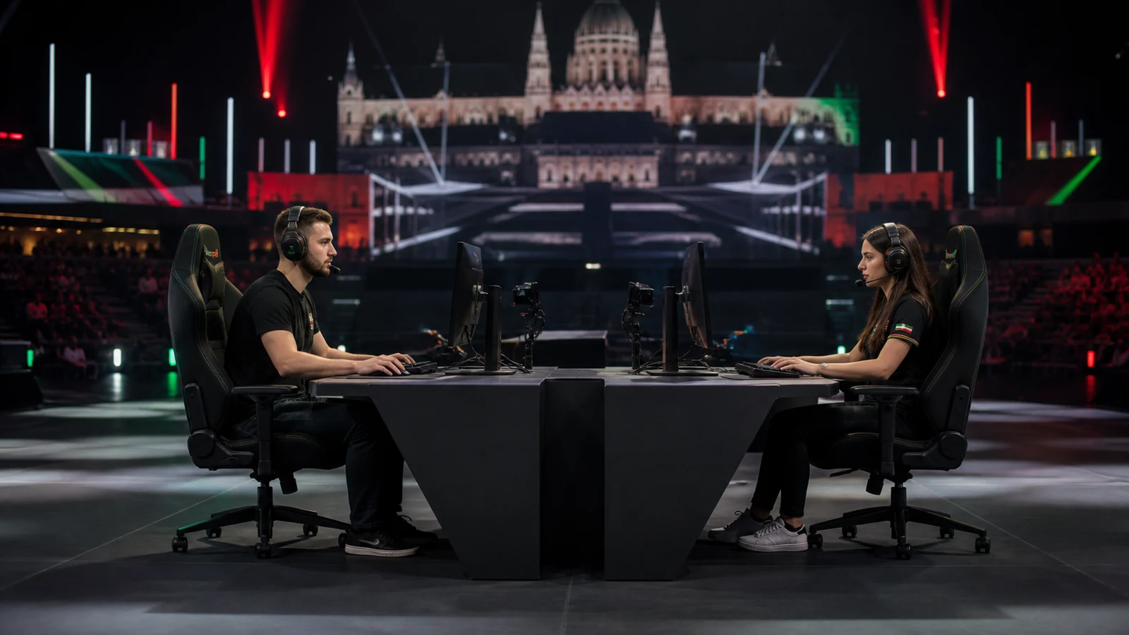 Magyar e-sport-csapat egy professzionális versenyen